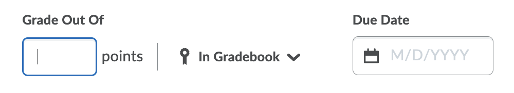 The grade out of dialog with choice of grade linking, once it has been clicked on.